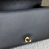Chanel Black Caviar Medium Boy with Aged Gold Hardware