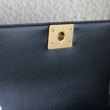 Chanel Black Caviar Medium Boy with Aged Gold Hardware