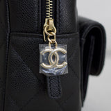 Chanel 24C Black Caviar Mini Backpack with Light Gold Hardware (Pending)