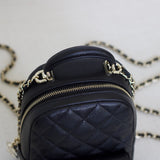 Chanel 24C Black Caviar Mini Backpack with Light Gold Hardware (Pending)
