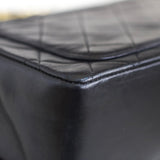 Vintage Chanel Black Lambskin Flap with 24k Gold Hardware