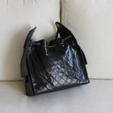 Chanel 25K Black Calfskin Medium 25 with Mixed-Metal Hardware