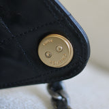 Chanel 25K Black Calfskin Medium 25 with Mixed-Metal Hardware