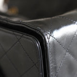 Chanel 25K Black Calfskin Medium 25 with Mixed-Metal Hardware