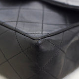 Vintage Chanel Black Lambskin Mini Square with 24k Gold Hardware