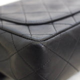 Vintage Chanel Black Lambskin Mini Square with 24k Gold Hardware