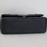 Chanel 17B Black Caviar Mini Rectangle with Silver Hardware