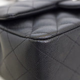 Chanel 17B Black Caviar Mini Rectangle with Silver Hardware