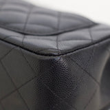 Chanel 17B Black Caviar Mini Rectangle with Silver Hardware