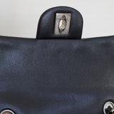 Chanel 17B Black Caviar Mini Rectangle with Silver Hardware