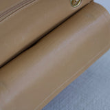 Vintage Chanel Dark Beige Lambskin Small Classic Flap with 24k Gold Hardware (Pending)