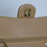 Vintage Chanel Dark Beige Lambskin Small Classic Flap with 24k Gold Hardware (Pending)