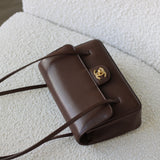 Chanel 26S Brown Caviar Small Preppy Coco with Brushed Gold Hardware