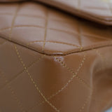 Vintage Chanel Caramel Brown Lambskin Small Classic Flap with 24k Gold Hardware