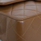Vintage Chanel Caramel Brown Lambskin Small Classic Flap with 24k Gold Hardware