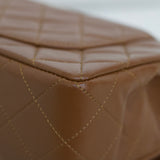 Vintage Chanel Caramel Brown Lambskin Small Classic Flap with 24k Gold Hardware