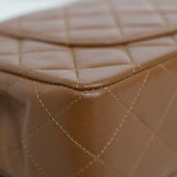 Vintage Chanel Caramel Brown Lambskin Small Classic Flap with 24k Gold Hardware