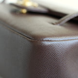 Chanel 26S Brown Caviar Small Preppy Coco with Brushed Gold Hardware