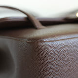 Chanel 26S Brown Caviar Small Preppy Coco with Brushed Gold Hardware