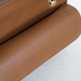 Vintage Chanel Caramel Brown Lambskin Small Classic Flap with 24k Gold Hardware