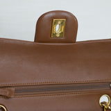 Vintage Chanel Caramel Brown Lambskin Small Classic Flap with 24k Gold Hardware