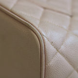 Vintage Chanel Pink Caviar Medallion Tote with Gold Hardware