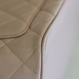 Vintage Chanel Pink Caviar Medallion Tote with Gold Hardware