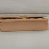 Chanel Beige Caviar Boy Wallet on Chain with Aged Gold Hardware