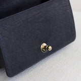Chanel 20A Black Chevron Caviar Small Boy with Light Gold Hardware