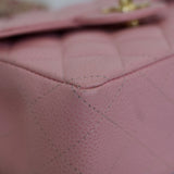 Vintage Chanel Sakura Pink Caviar Mini Square with 24k Gold Hardware