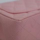 Vintage Chanel Sakura Pink Caviar Mini Square with 24k Gold Hardware