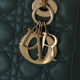 Dior Green Lambskin Small Lady Dior