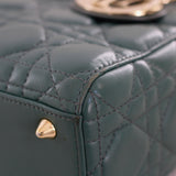 Dior Green Lambskin Small Lady Dior