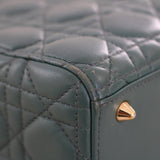 Dior Green Lambskin Small Lady Dior