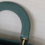 Dior Green Lambskin Small Lady Dior