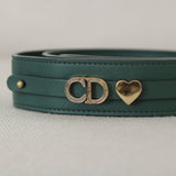 Dior Green Lambskin Small Lady Dior