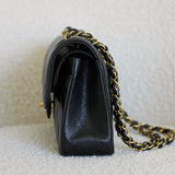 Chanel Black Caviar Small Classic Flap with Gold Hardware