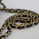 Vintage Chanel Black Lambskin Large Square with 24k Gold Hardware