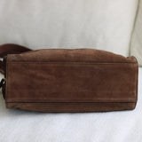 Vintage Chanel Brown Suede Tote
