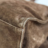 Vintage Chanel Brown Suede Tote