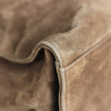 Vintage Chanel Brown Suede Tote