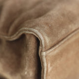 Vintage Chanel Brown Suede Tote