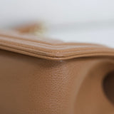 Chanel 21K Caramel Caviar Small Boy with Light Gold Hardware (Pending)