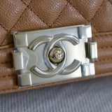 Chanel 21K Caramel Caviar Small Boy with Light Gold Hardware (Pending)