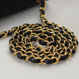 Vintage Chanel Black Lambskin Mini Square with 24k Gold Hardware