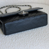 Chanel Black Caviar Medium Classic Flap with Silver Hardware