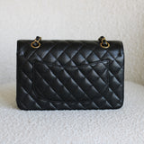 Chanel Black Caviar Small Classic Flap with Gold Hardware