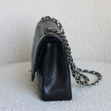 Chanel Black Caviar Medium Classic Flap with Silver Hardware