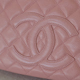Vintage Chanel Sakura Pink Caviar Shoulder Bag with Gold Hardware