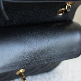 Chanel Black Caviar Small Classic Flap with Gold Hardware
